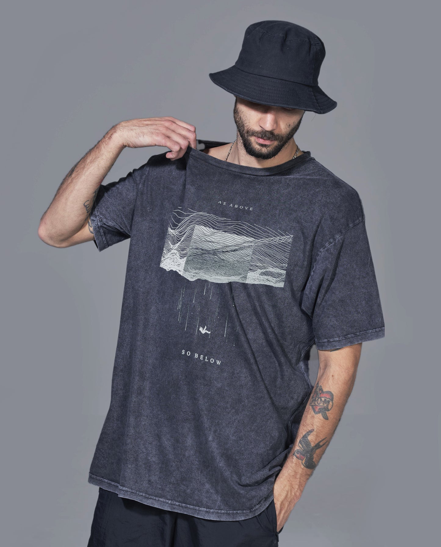 So Below Washed Cotton Unisex T