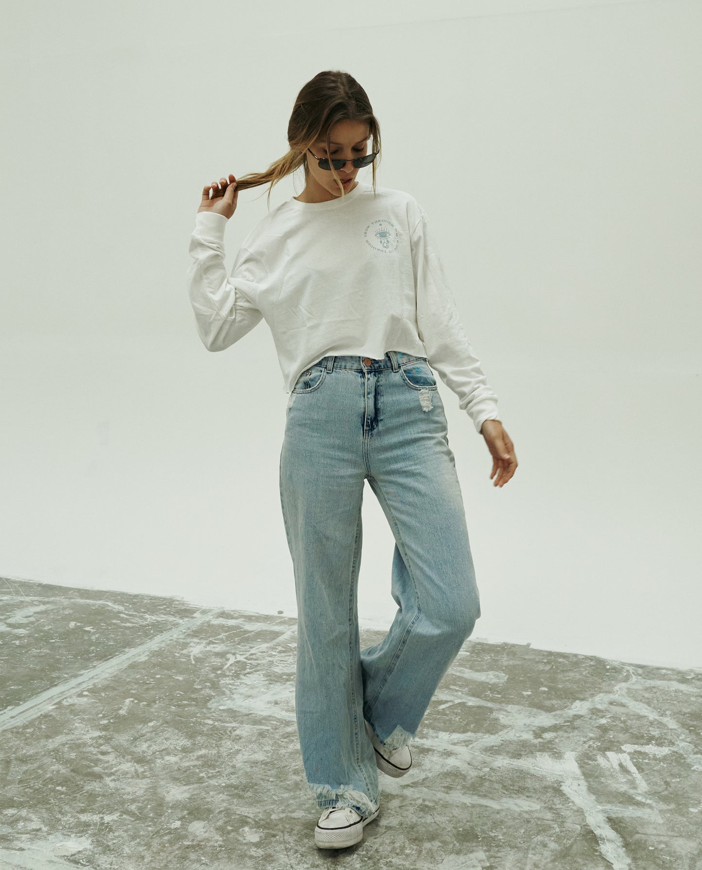 Grow Through Midcrop Thin Longsleeve