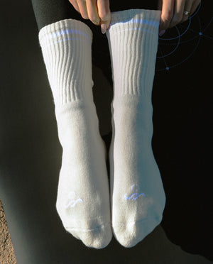 Flower of Life Socks (Bone)