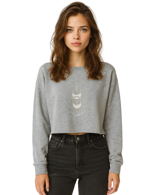 Nightfall Midcrop Sweatshirt (Grey)