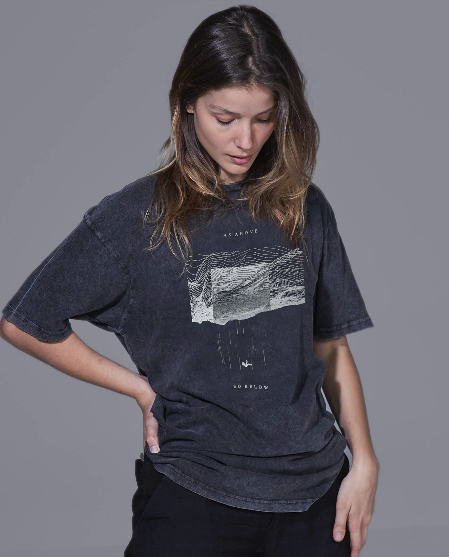 So Below Washed Cotton Unisex T