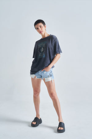 Daily Ritual Unisex Washed T (Mineral Blk)