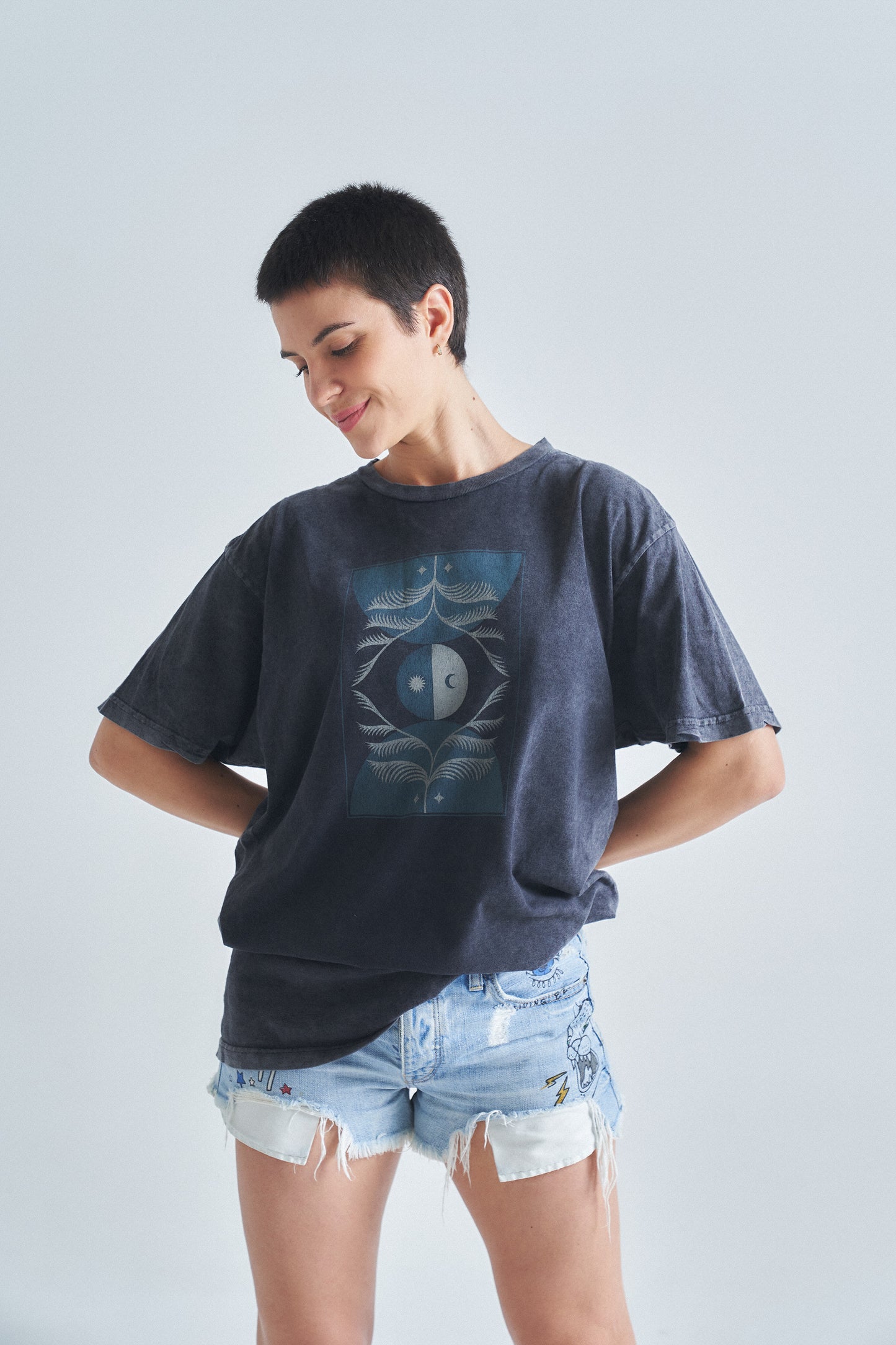 Daily Ritual Unisex Washed T (Mineral Blk)