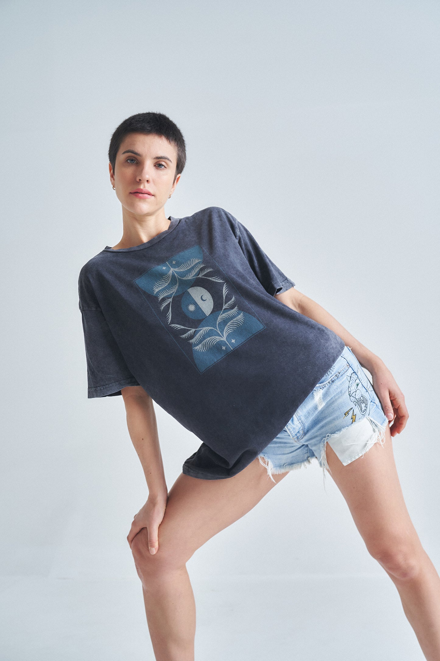 Daily Ritual Unisex Washed T (Mineral Blk)