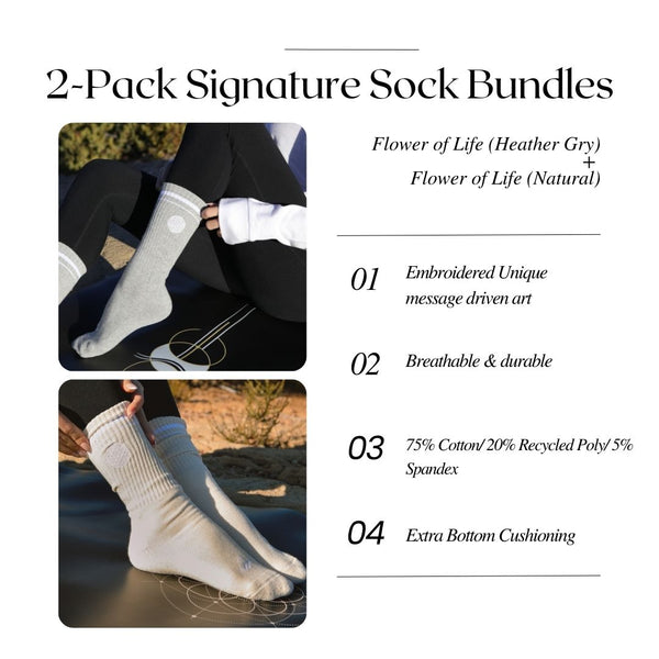 Flower of Life Socks 2-Pack