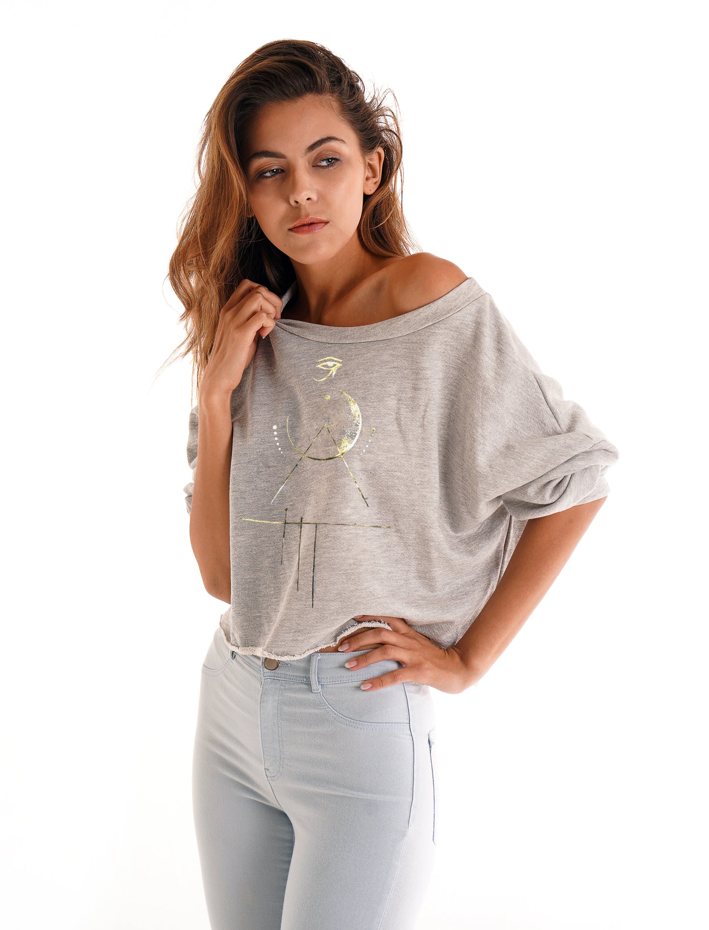 Omni Midcrop Sweatshirt (Grey)