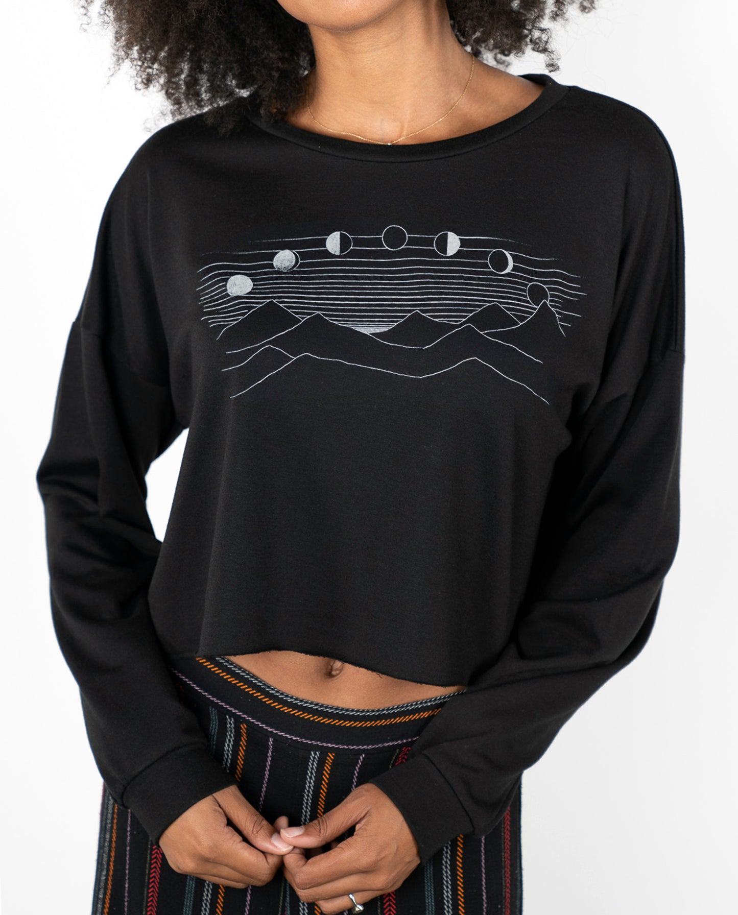 Crescent Moon Midcrop Sweatshirt