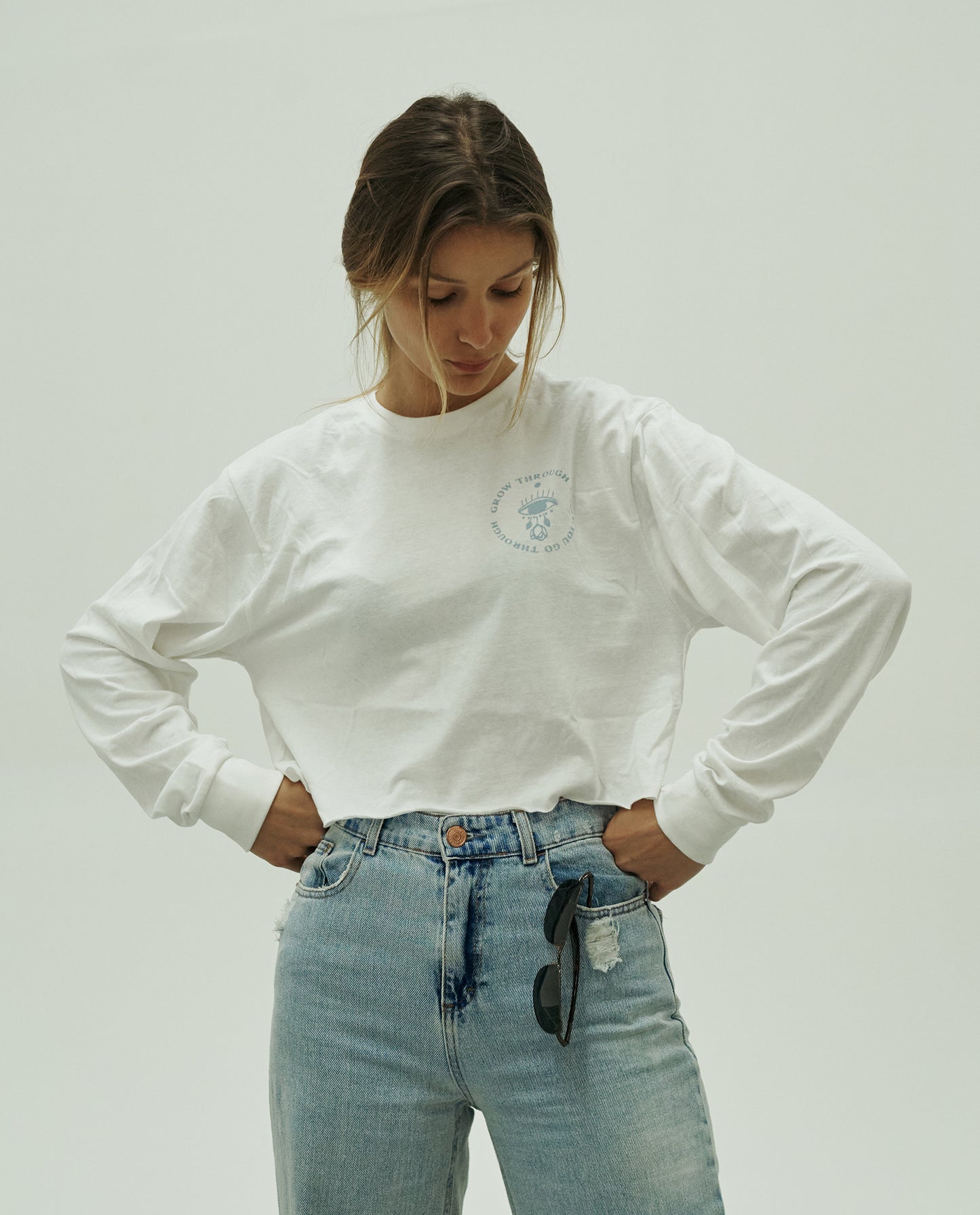 Grow Through Midcrop Thin Longsleeve