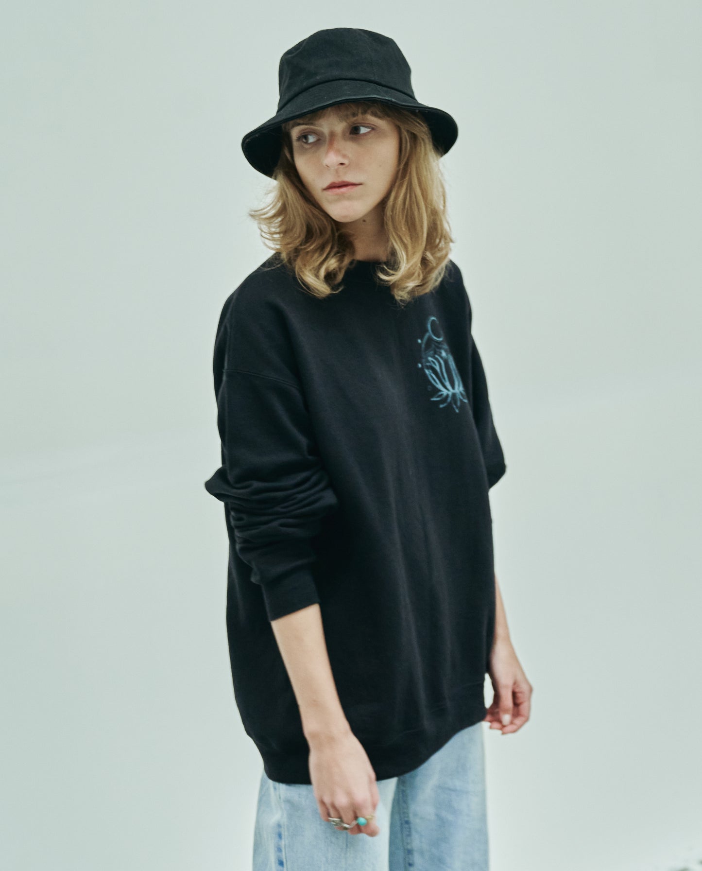 Lunar Lotus Unisex Crewneck Sweatshirt
