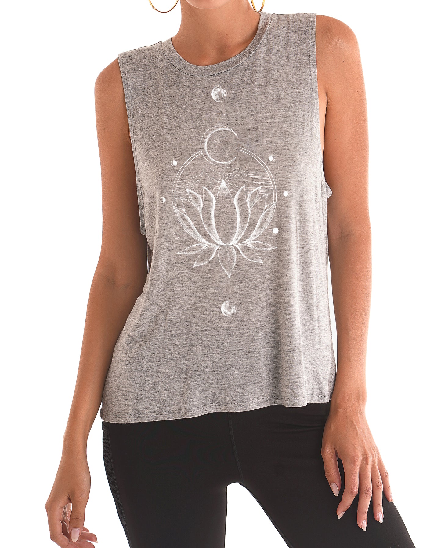 Lunar Lotus Sleeveless (Heather Gry)